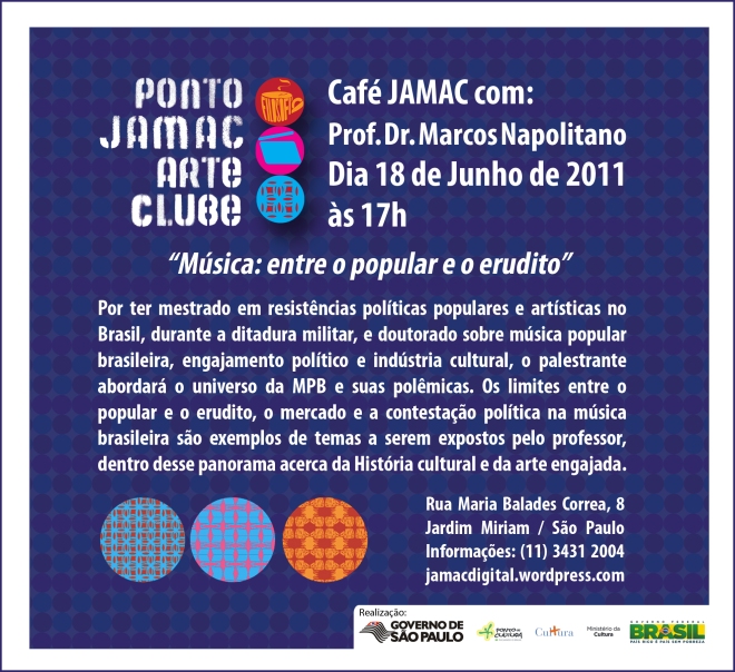 Café JAMAC com Dr. Marcos Napolitano 